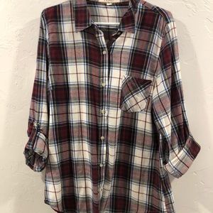 Maroon Plaid Flannel